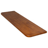 *Clearance* Tura 1800mm x 515mm x 40mm Timber Vanity Top, Dark Oak