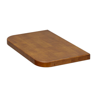 *Clearance* Tura Ensuite 600mm x 380mm x 40mm Timber Vanity Top, Dark Oak