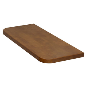 *Clearance* Tura Ensuite 900mm x 380mm x 40mm Timber Vanity Top, Dark Oak