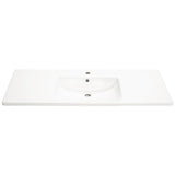Kaku 1200mm Vanity Top with Integrated Sink and Overflow, Matte White