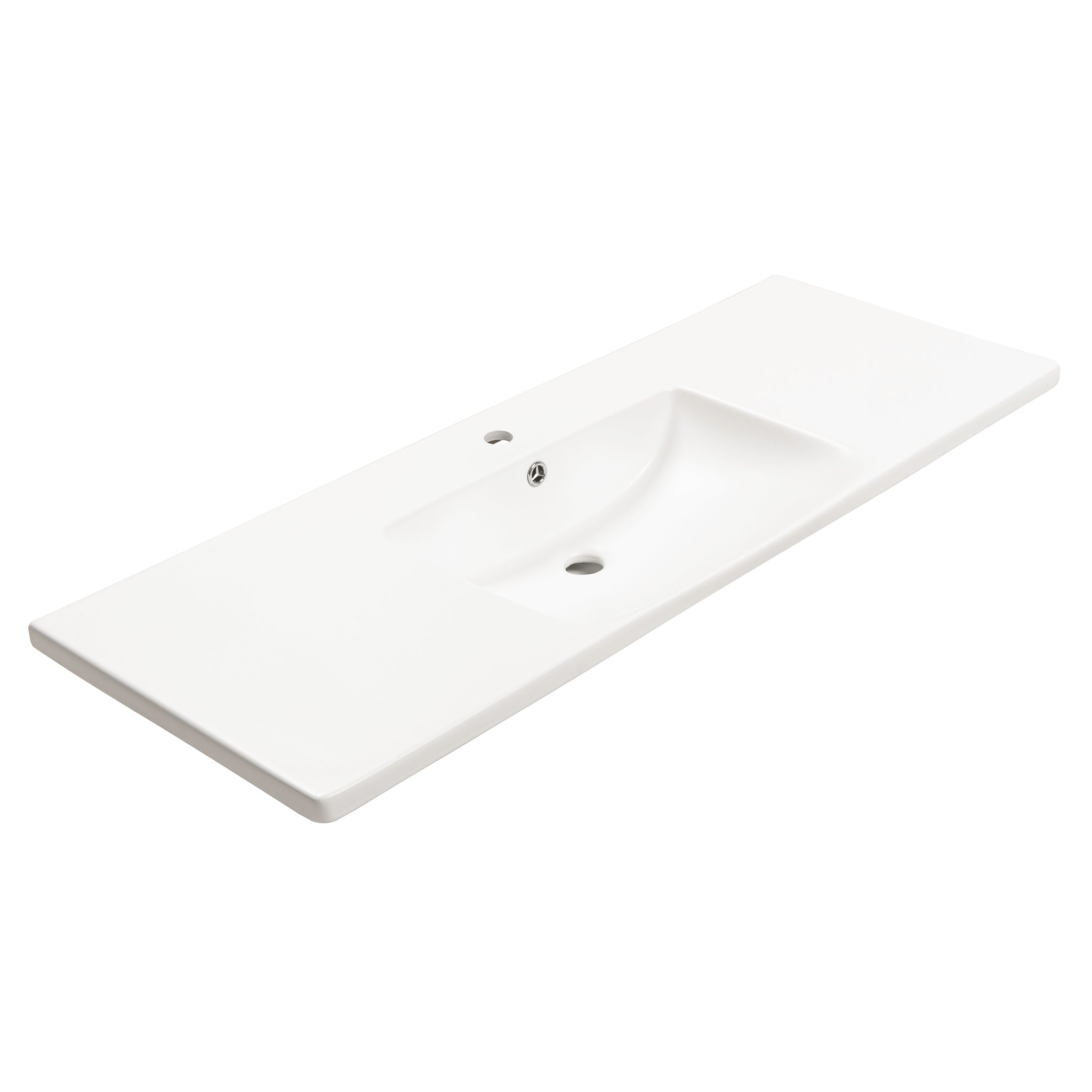 Kaku 1200mm Vanity Top with 1 Tap Hole, Matte White