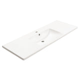 Kaku 1200mm Vanity Top with Integrated Sink and Overflow, Matte White