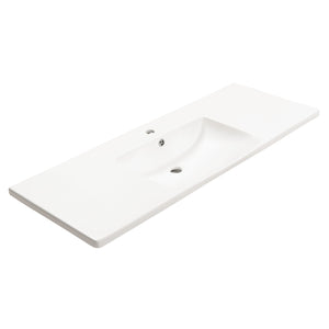 Kaku 1200mm Vanity Top with Integrated Sink and Overflow, Matte White