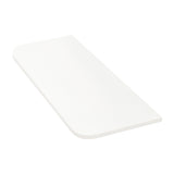 Tura Ensuite Pre-Cut 900mm x 380mm x 20mm Curved Front White Stone Silica Free Slab - No Holes Cut