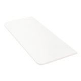 Tura Pre-Cut 1200mm x 515mm x 20mm Curved Front White Stone Silica Free Slab - No Holes Cut