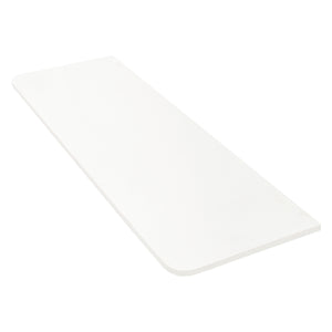 Tura Pre-Cut 1500mm x 515mm x 20mm Curved Front White Stone Silica Free Slab - No Holes Cut
