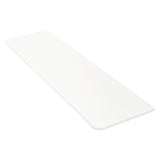 Tura Pre-Cut 1800mm x 515mm x 20mm Curved Front White Stone Silica Free Slab - No Holes Cut