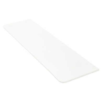 Tura Pre-Cut 1800mm x 515mm x 20mm Curved Front White Stone Silica Free Slab - No Holes Cut