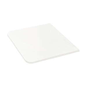 Tura Pre-Cut 600mm x 515mm x 20mm Curved Front  White Stone Silica Free Slab - No Holes Cut