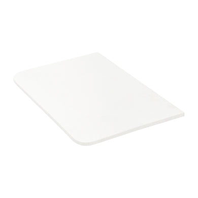 Tura Pre-Cut 750mm x 515mm x 20mm Curved Front White Stone Silica Free Slab - No Holes Cut