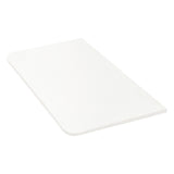 Tura Pre-Cut 900mm x 515mm x 20mm Curved Front White Stone Silica Free Slab - No Holes Cut