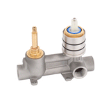 Kiki Shower/ Bath Wall Mixer with Diverter and Round Plates, Brushed Nickel