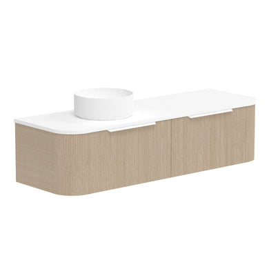 ADP Waverley Wall Hung 1500mm Single Left Offset Bowl Vanity Cabinet