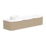ADP Waverley Wall Hung 1800mm Single Left Offset Bowl Vanity Cabinet