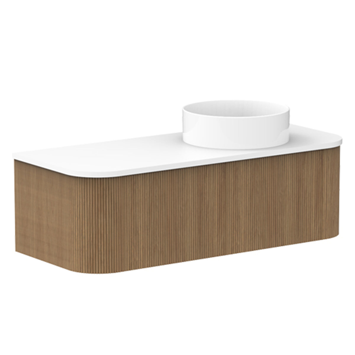 ADP Waverley Wall Hung 1200mm Single Right Offset Bowl Vanity Cabinet