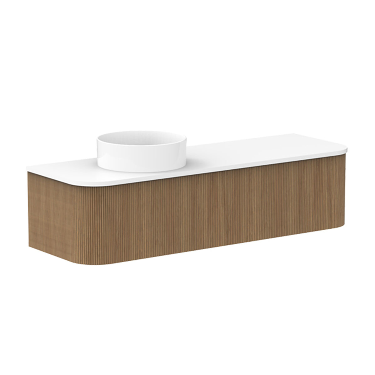 ADP Waverley Wall Hung 1500mm Single Left Offset Bowl Vanity Cabinet