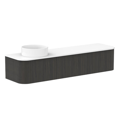 ADP Waverley Wall Hung 1800mm Single Left Offset Bowl Vanity Cabinet