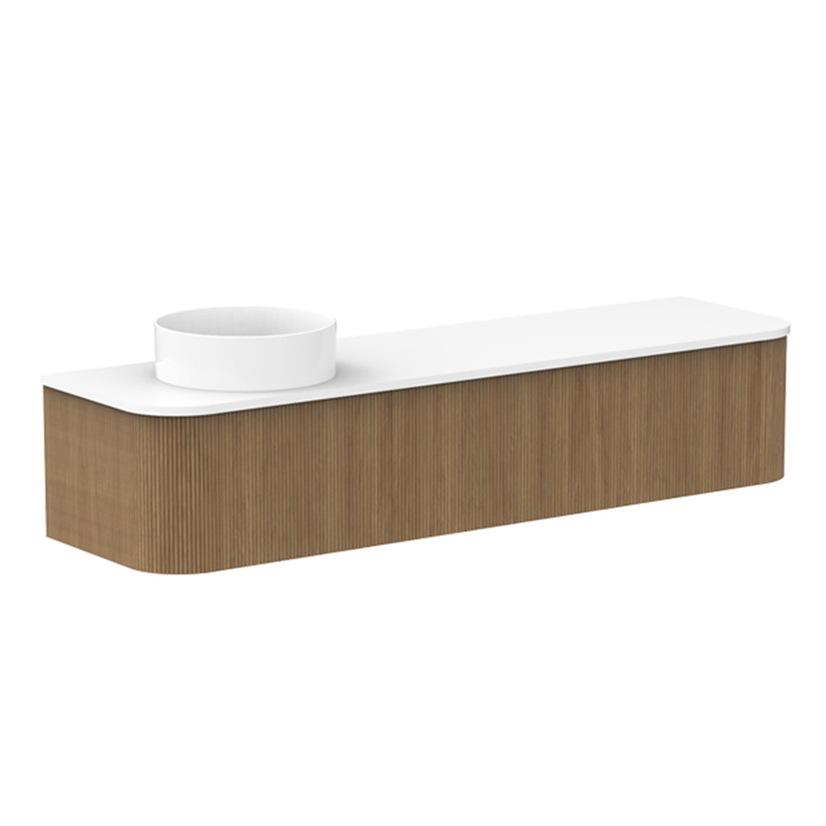 ADP Waverley Wall Hung 1800mm Single Left Offset Bowl Vanity Cabinet