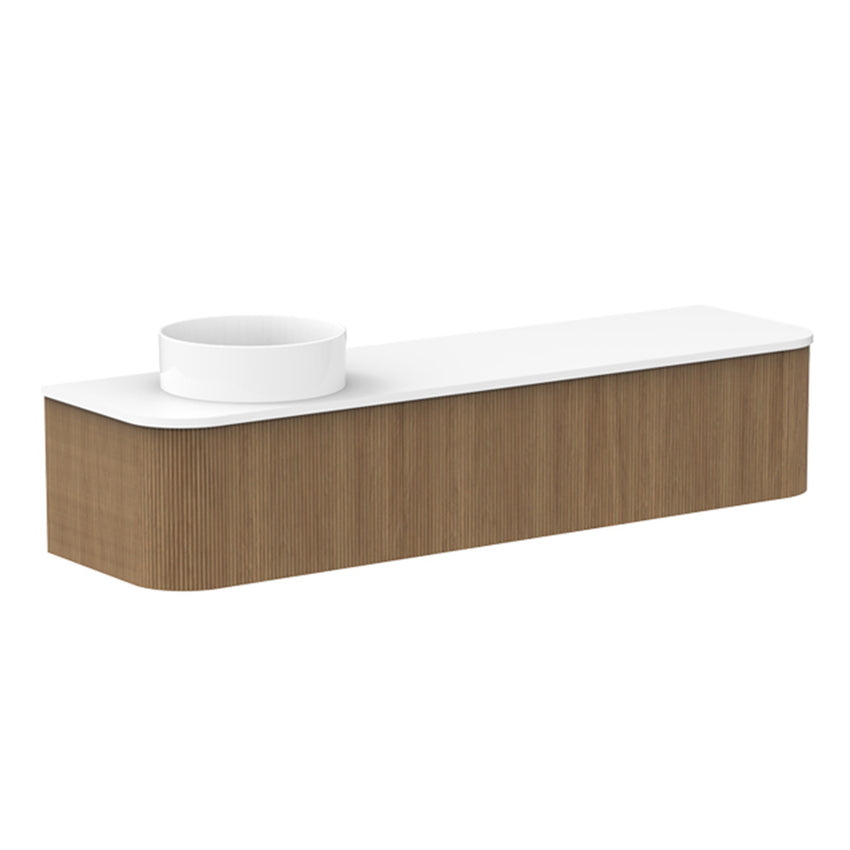 ADP Waverley Wall Hung 1800mm Single Left Offset Bowl Vanity Cabinet