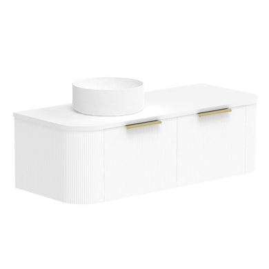 ADP Waverley Wall Hung 1200mm Single Left Offset Bowl Vanity Cabinet