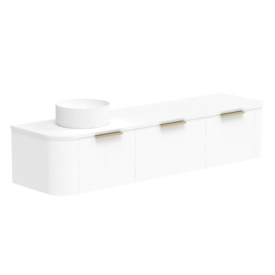 ADP Waverley Wall Hung 1800mm Single Left Offset Bowl Vanity Cabinet