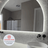 Arco Arch 1500mm x 1000mm Backlit LED Mirror with Polished Edge and Demister