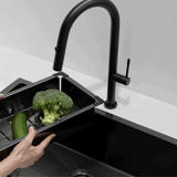 Retto Stainless Steel Sink Colander 218mm x 420mm x 80mm, Brushed Brass Gold