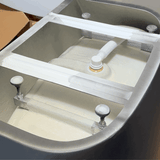 Byron Egg 1500mm Back to Wall Freestanding Bath, Matte Black