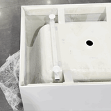 Cubix Extra Height 1000mm Japanese Soaking Bathtub, Matte White