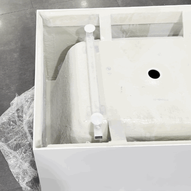 Cubix Extra Height 1000mm Japanese Soaking Bathtub, Matte White