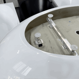 Wave Oval 1600mm Wide Freestanding Bath, Gloss White