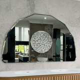 Arch Jewel 1500mm x 900mm Frameless Mirror with Jewelled Edge