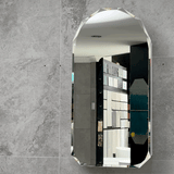 Arch Jewel 450mm x 900mm Mirrored Shaving Cabinet, Matte White