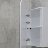 Arch Jewel 450mm x 900mm Mirrored Shaving Cabinet, Matte White