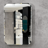 Radiant Jewel 600mm x 900mm Mirrored Shaving Cabinet, Matte White