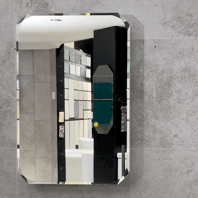 Radiant Jewel 600mm x 900mm Mirrored Shaving Cabinet, Matte White