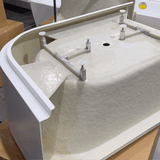 Arco plus bathtub underside GIF in white colour