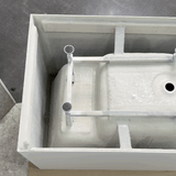 Hicube Multifit 900mm Japanese Soaking Freestanding Bath with Seat, Gloss White