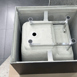 Hicube Multifit 900mm Japanese Soaking Freestanding Bath with Seat, Matte Black