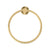Profile SS Hand Towel Ring, PVD Brushed Brass (Gold)