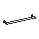 Profile SS 600mm Double Towel Rail, Chromium Matte Black