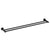 Profile SS 900mm Double Towel Rail, Chromium Matte Black