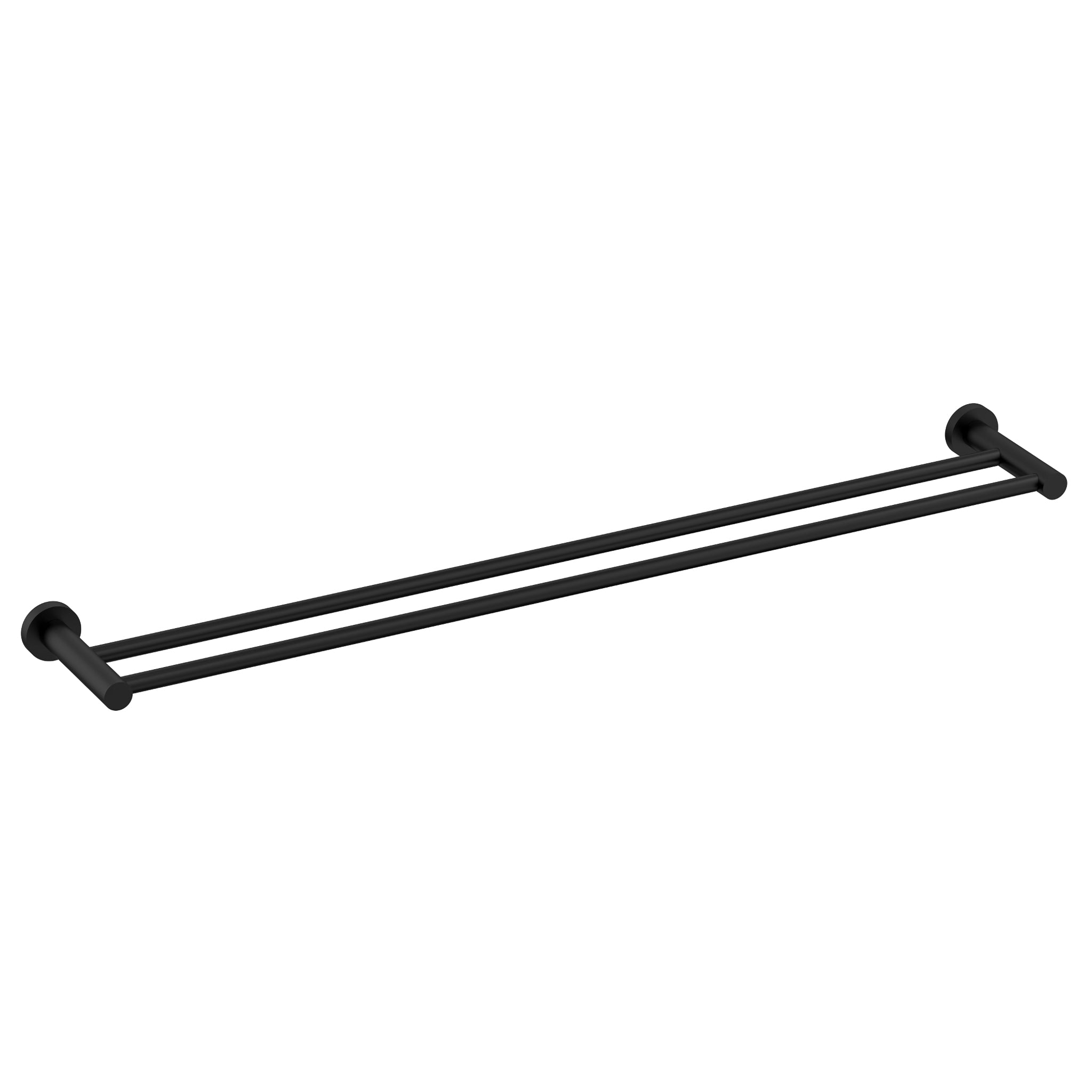 Profile SS 900mm Double Towel Rail, Chromium Matte Black