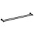 Profile SS 900mm Double Towel Rail, Chromium Matte Black
