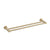 Profile SS 600mm Double Towel Rail, PVD Brushed Brass (Gold)