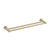Profile SS 600mm Double Towel Rail, PVD Brushed Brass (Gold)