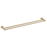 Profile SS 900mm Double Towel Rail, PVD Brushed Brass (Gold)