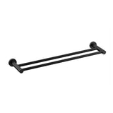 Profile SS 600mm Double Towel Rail, PVD Brushed Gunmetal