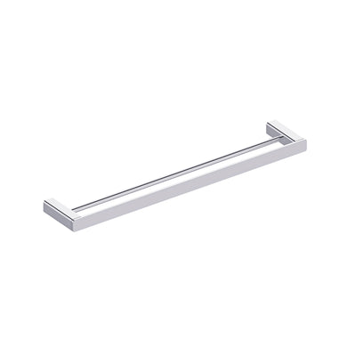 Kiki 600mm Double Towel Rail, Polished Chrome