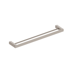 Kiki 600mm Double Towel Rail, Brushed Nickel